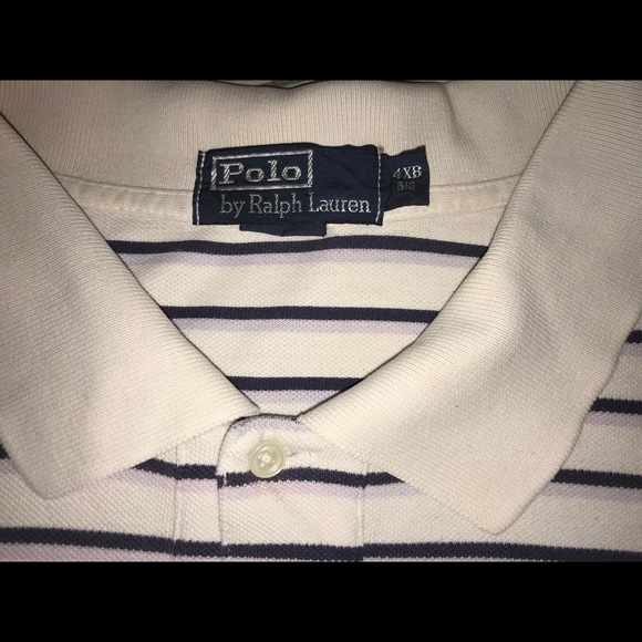 Mens Ralph Lauren Polo shirt stripes 4XL - Picture 2 of 4
